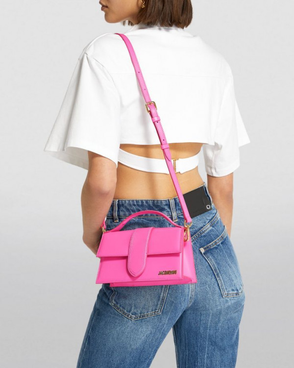 Сумка Jacquemus Le Grand Bambino Neon Pink