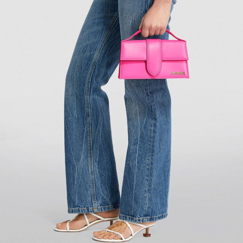 Сумка Jacquemus Le Grand Bambino Neon Pink