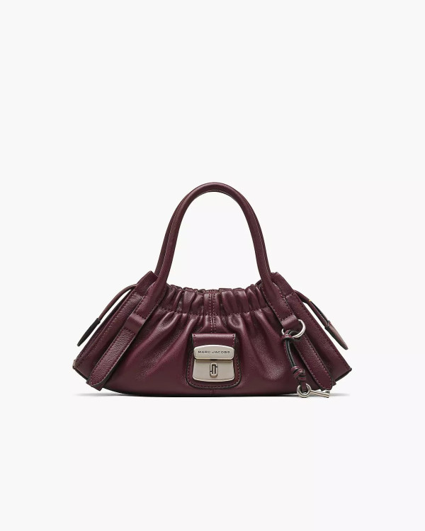 Marc Jacobs The Cristina Satchel Small Dark Plum — жіноча шкіряна satchel-сумка