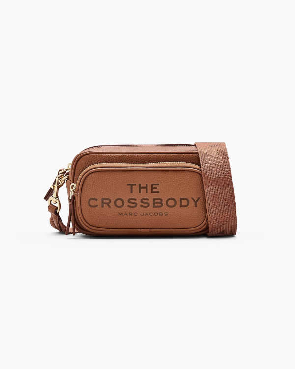 Marc Jacobs The Crossbody Bag Argan Oil — жіноча шкіряна crossbody-сумка