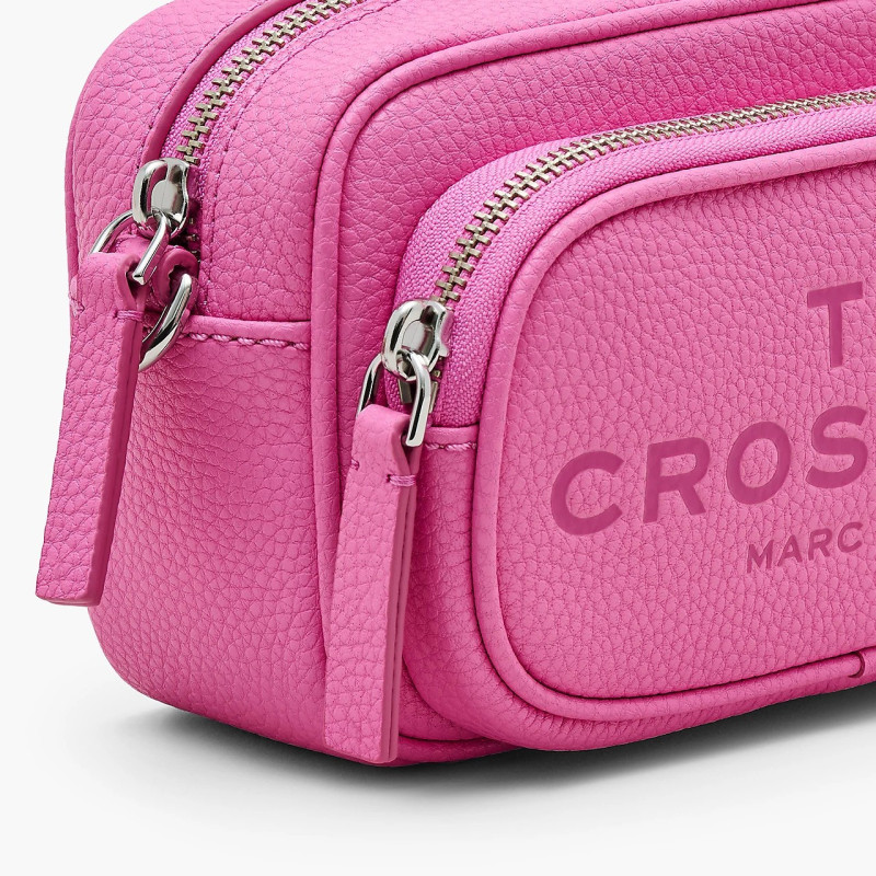 Marc Jacobs The Crossbody Bag рожевого кольору — оригінальна шкіряна crossbody