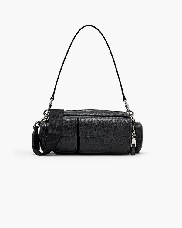 Marc Jacobs The Leather Cargo Bag Black — шкіряна сумка-карго