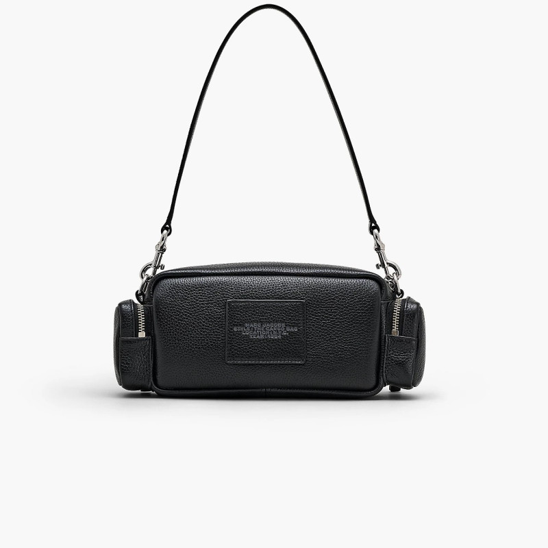 Marc Jacobs The Leather Cargo Bag Black — шкіряна сумка-карго