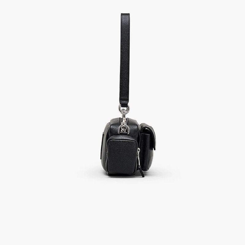 Marc Jacobs The Leather Cargo Bag Black — шкіряна сумка-карго