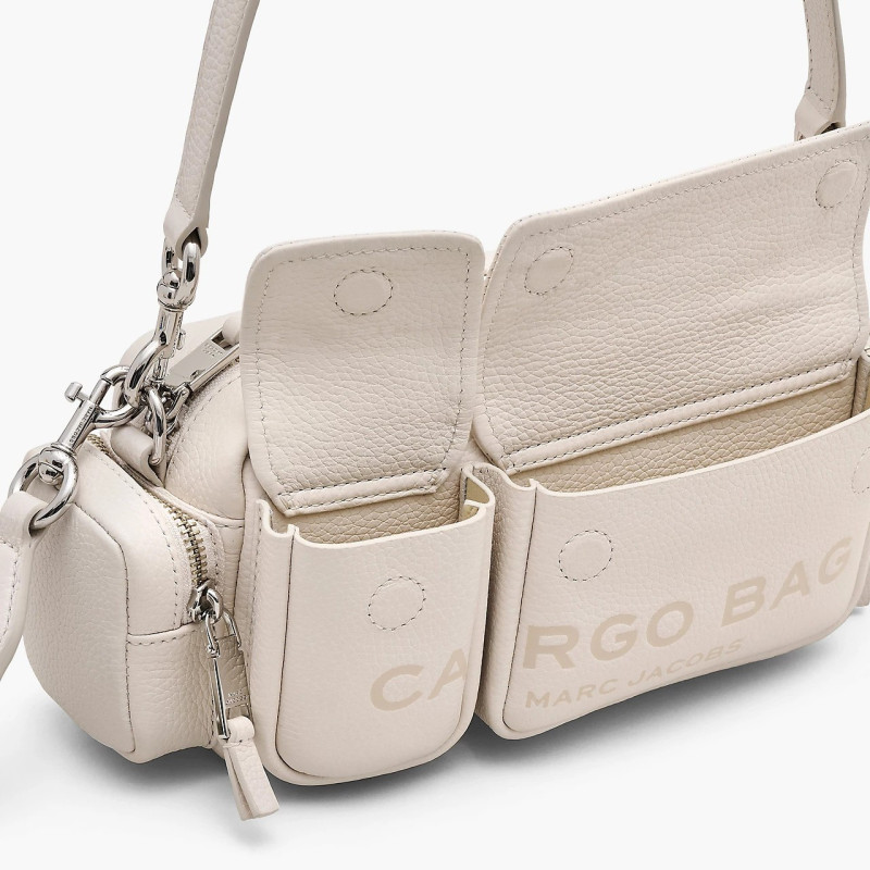 Сумка Marc Jacobs The Leather Cargo Bag у білому кольорі, фурнітура Silver — жіноча crossbody (2S4HSH085H02_140)