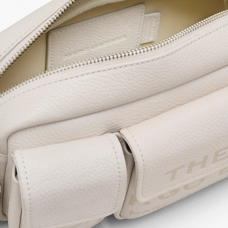 Сумка Marc Jacobs The Leather Cargo Bag у білому кольорі, фурнітура Silver — жіноча crossbody (2S4HSH085H02_140)