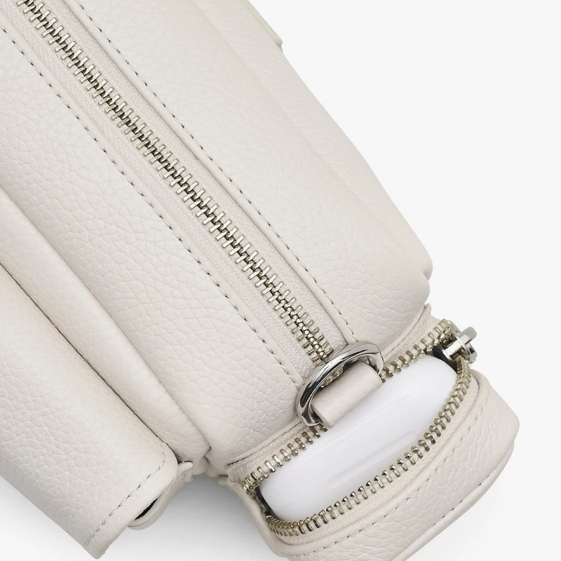 Сумка Marc Jacobs The Leather Cargo Bag у білому кольорі, фурнітура Silver — жіноча crossbody (2S4HSH085H02_140)