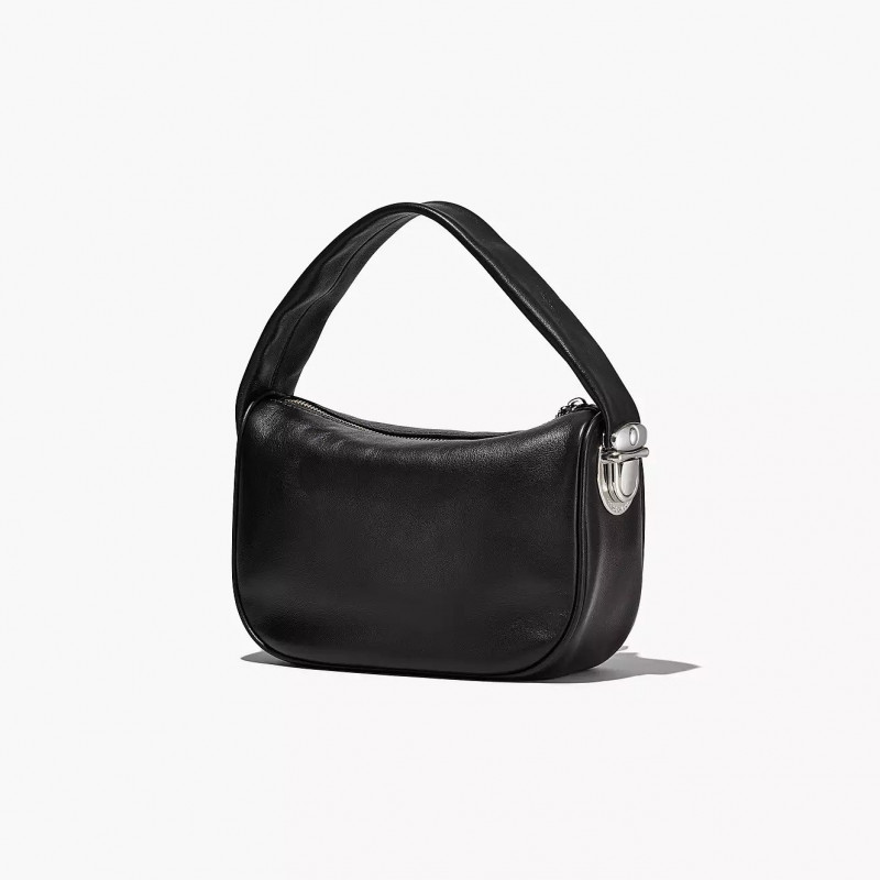 Marc Jacobs The Pushlock Mini Hobo Bag Black