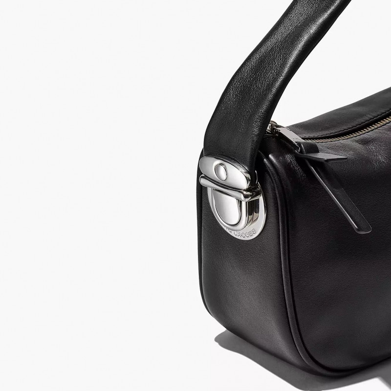 Marc Jacobs The Pushlock Mini Hobo Bag Black