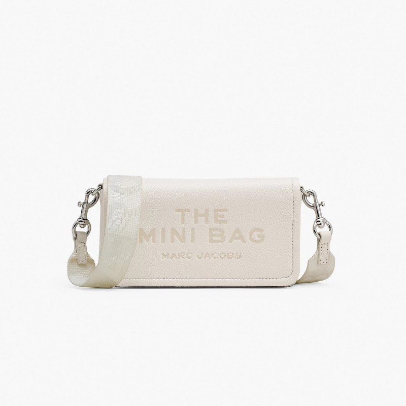 Marc Jacobs Leather Mini Bag Cotton — шкіряна мінісумка через плече