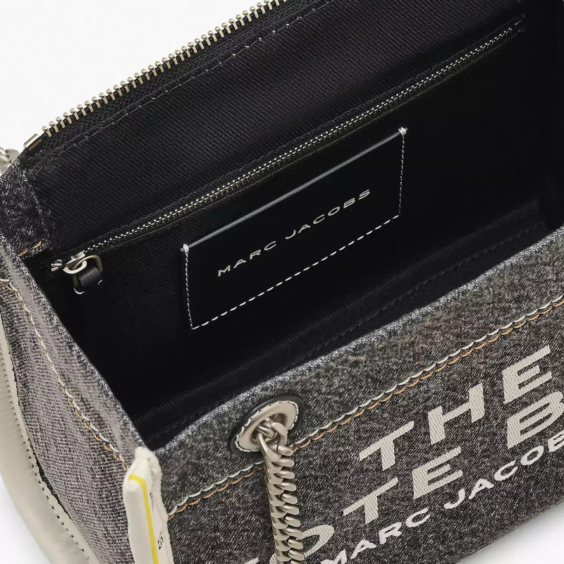 Сумка Marc Jacobs The Denim Black Wash Chain Small Tote Bag