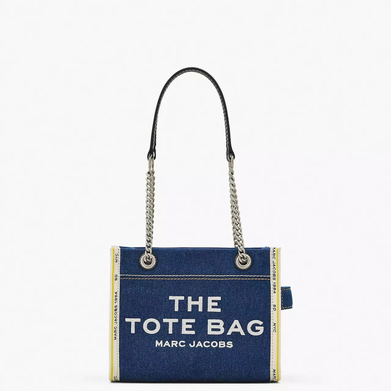 Сумка Marc Jacobs The Denim Dark Wash Chain Small Tote Bag