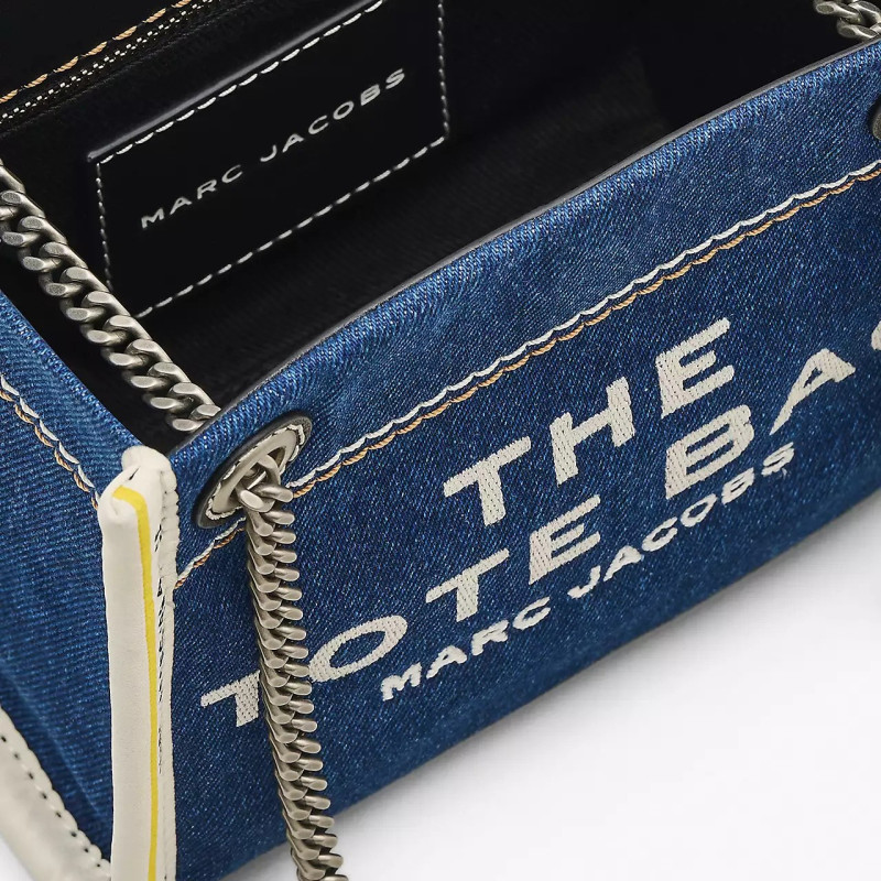 Сумка Marc Jacobs The Denim Dark Wash Chain Small Tote Bag