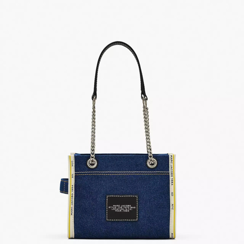 Сумка Marc Jacobs The Denim Dark Wash Chain Small Tote Bag