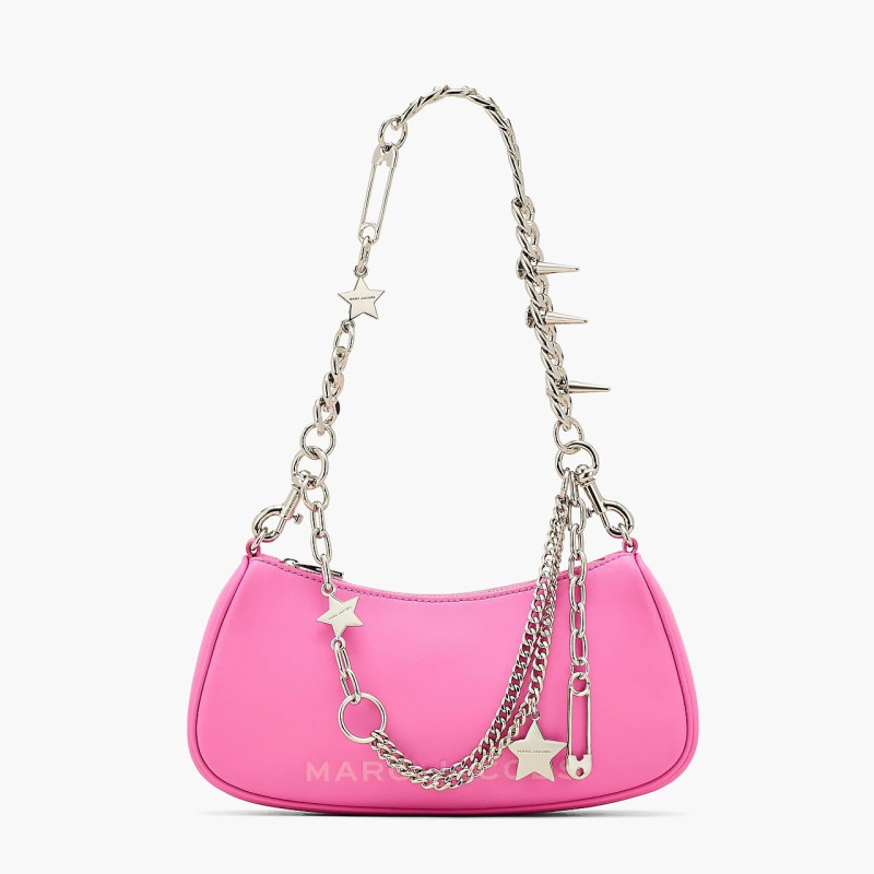 Рожева шкіряна сумка Marc Jacobs The Star Charm у відтінку Bow Pink