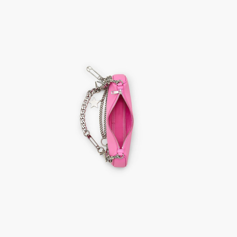 Рожева шкіряна сумка Marc Jacobs The Star Charm у відтінку Bow Pink