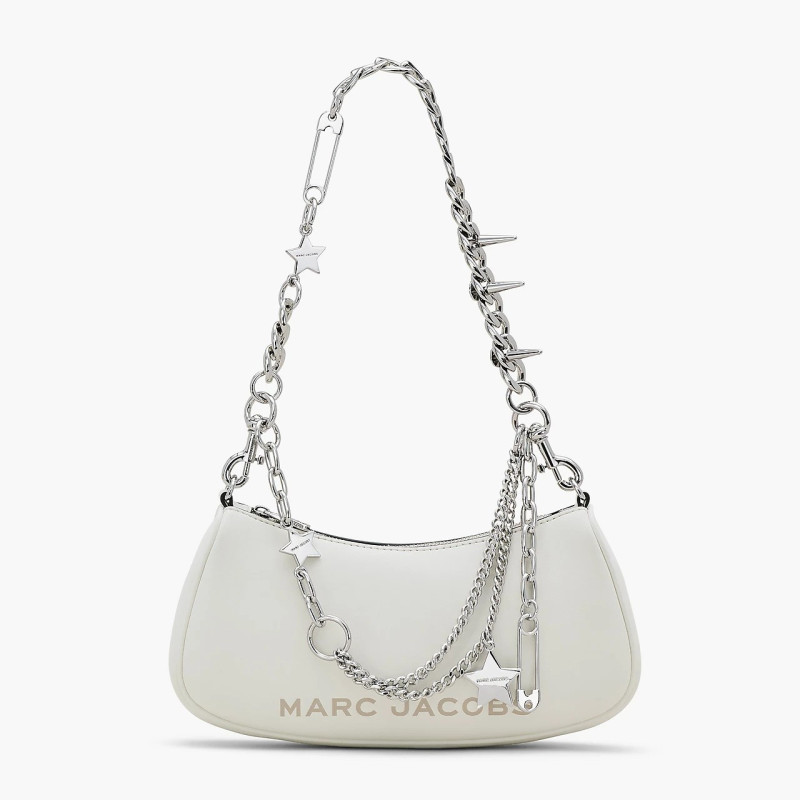Біла шкіряна сумка Marc Jacobs The Star Charm з підвіскою-зіркою