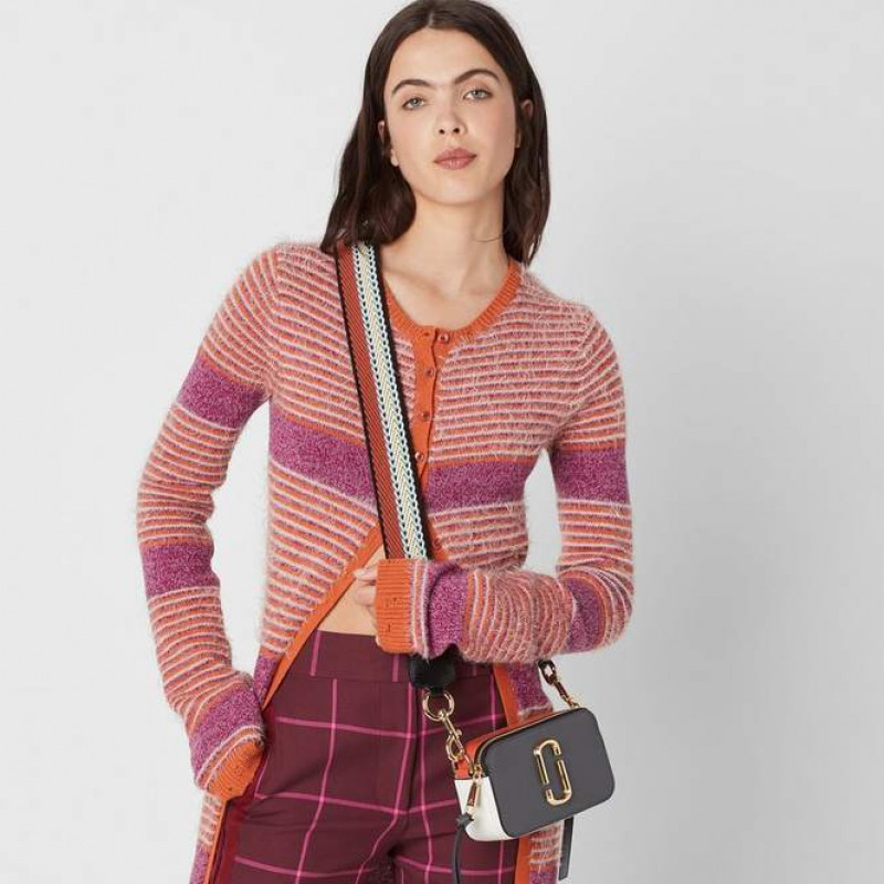 Marc Jacobs The Snapshot Cylinder Grey Multi Bag