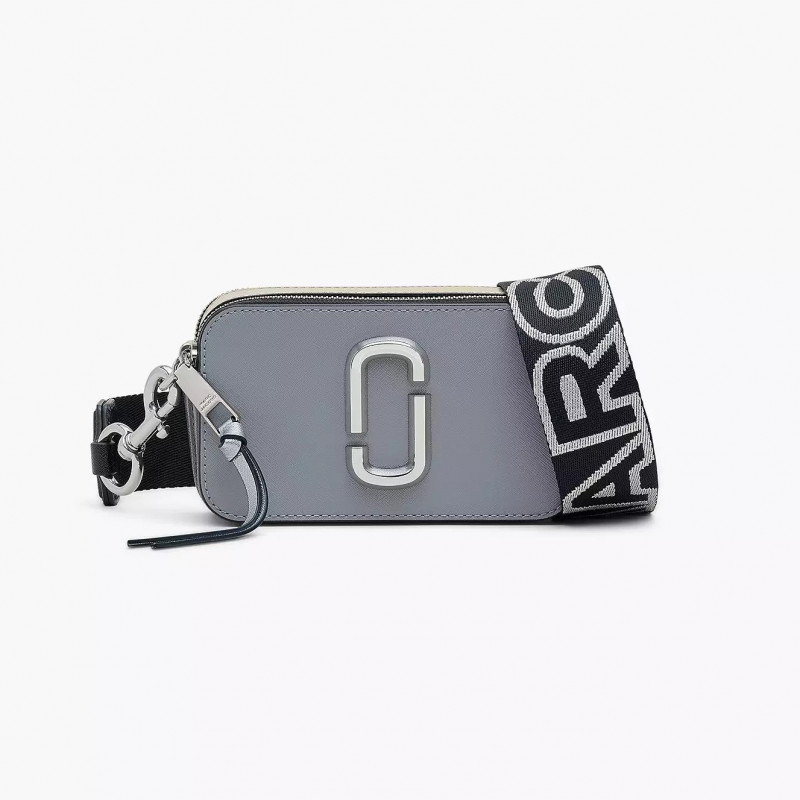 Marc Jacobs The Snapshot Wolf Grey (2S3HCR500H03) сіра шкіряна сумка кросс-боді