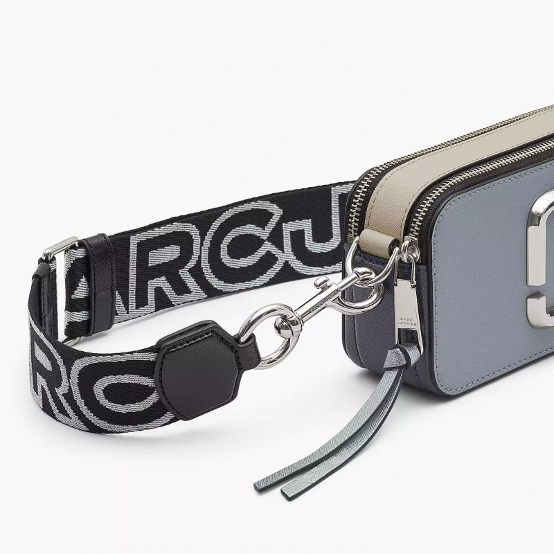 Marc Jacobs The Snapshot Wolf Grey (2S3HCR500H03) сіра шкіряна сумка кросс-боді