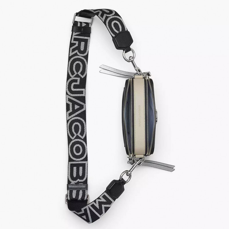 Marc Jacobs The Snapshot Wolf Grey (2S3HCR500H03) сіра шкіряна сумка кросс-боді