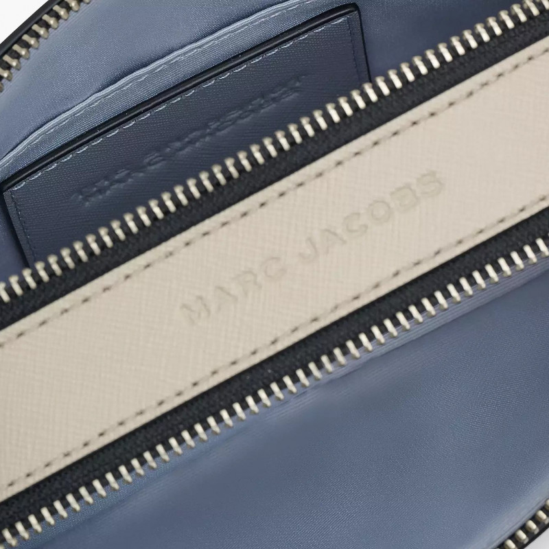 Marc Jacobs The Snapshot Wolf Grey (2S3HCR500H03) сіра шкіряна сумка кросс-боді