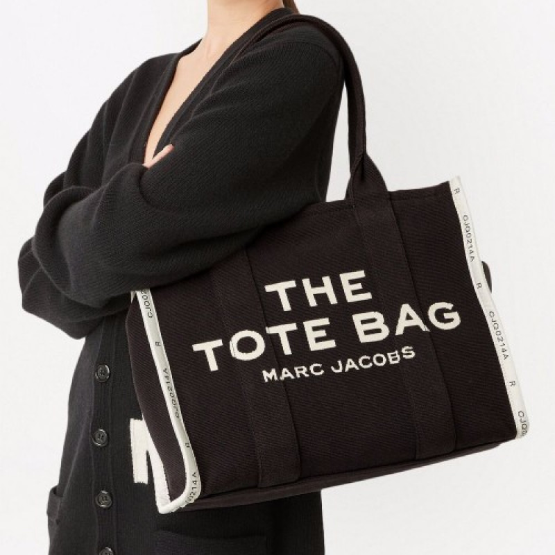 Велика сумка-шопер Marc Jacobs The Jacquard Large Tote Bag Black