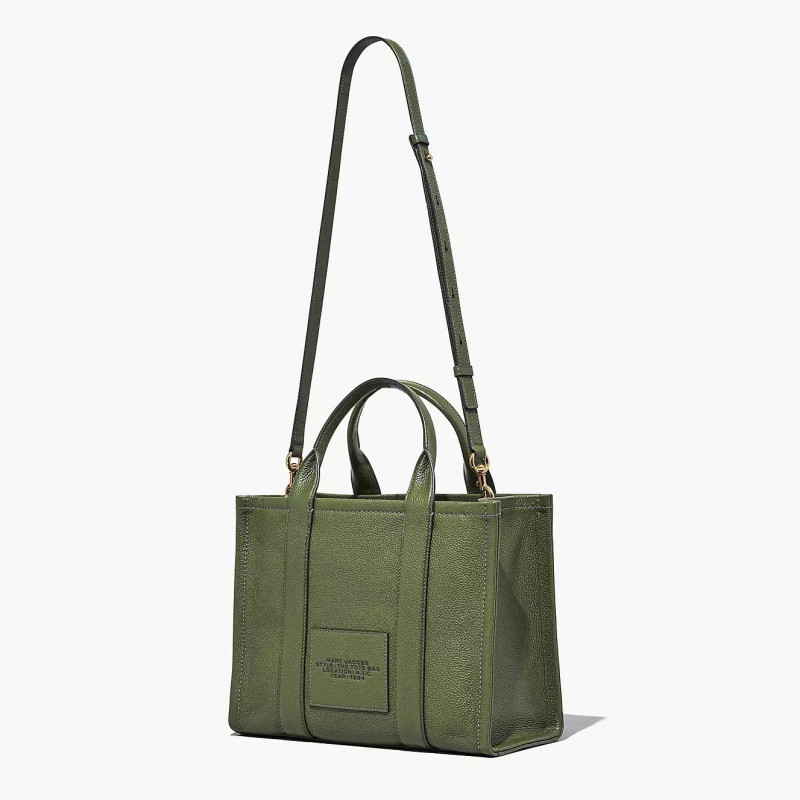 Сумка Marc Jacobs The Leather Medium Tote Bag Bronze Green