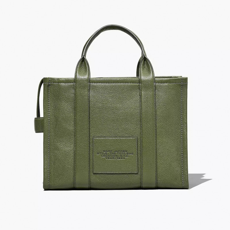 Сумка Marc Jacobs The Leather Medium Tote Bag Bronze Green