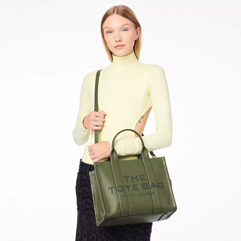 Сумка Marc Jacobs The Leather Medium Tote Bag Bronze Green