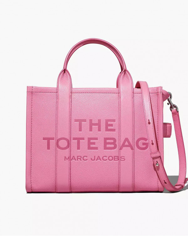 Сумка Marc Jacobs The Leather Medium Tote Bag Candy Pink