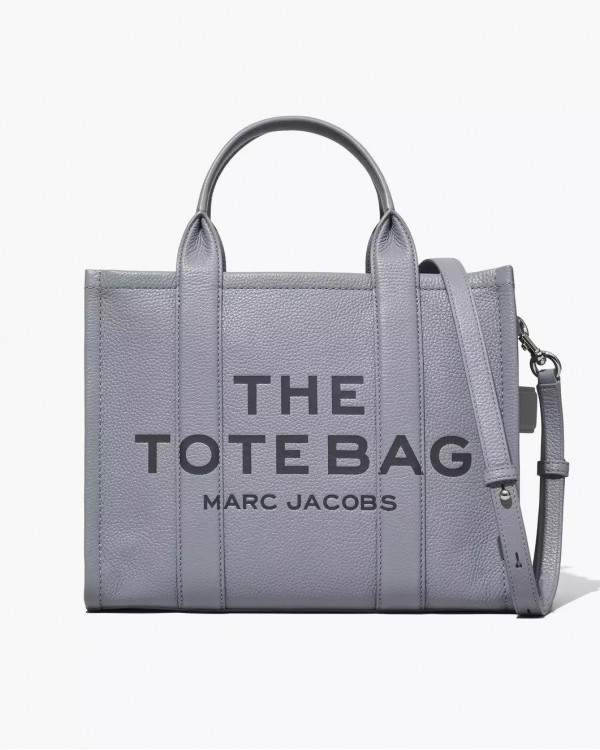 Сумка Marc Jacobs The Leather Medium Tote Bag Wolf Grey