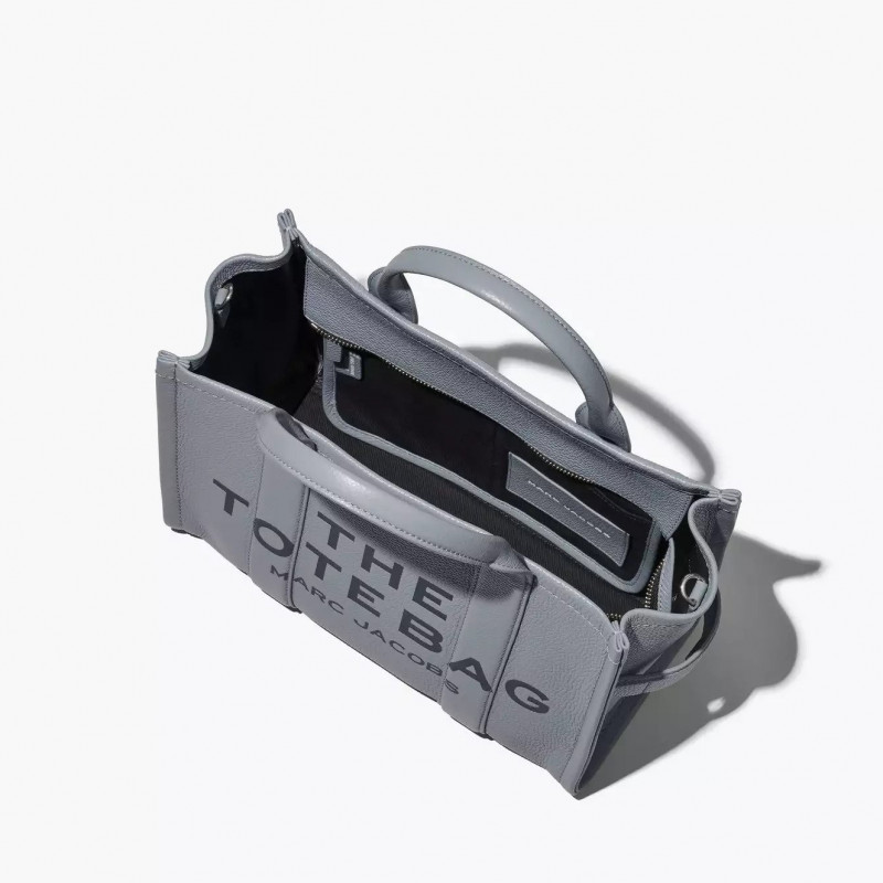 Сумка Marc Jacobs The Leather Medium Tote Bag Wolf Grey