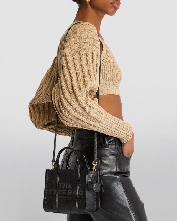 Сумка Marc Jacobs The Leather Mini Tote Bag Black