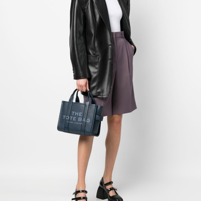 Сумка Marc Jacobs The Leather Small Tote Bag Blue Sea