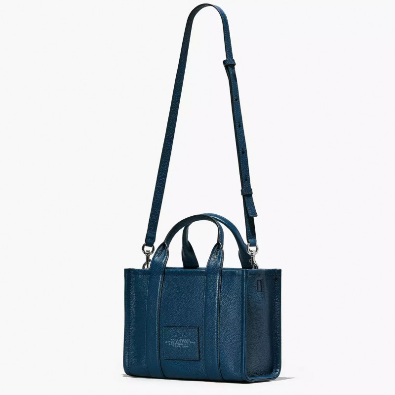 Сумка Marc Jacobs The Leather Small Tote Bag Blue Sea