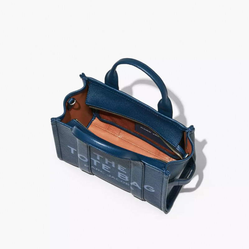 Сумка Marc Jacobs The Leather Small Tote Bag Blue Sea
