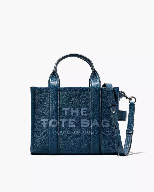 Сумка Marc Jacobs The Leather Small Tote Bag Blue Sea