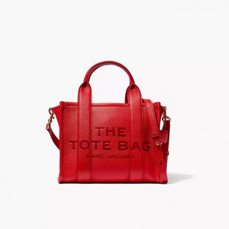 Сумка Marc Jacobs The Leather Small Tote Bag True Red