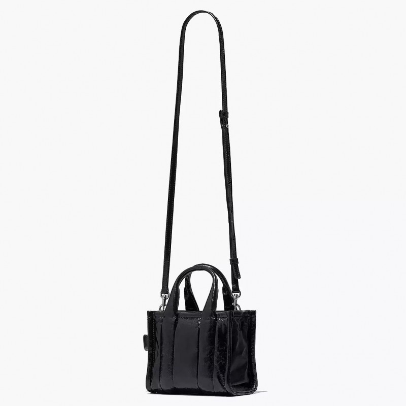 Сумка Marc Jacobs The Shiny Crinkle Mini Tote Bag Black