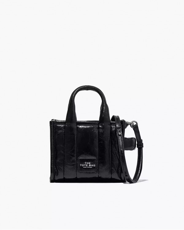 Сумка Marc Jacobs The Shiny Crinkle Mini Tote Bag Black