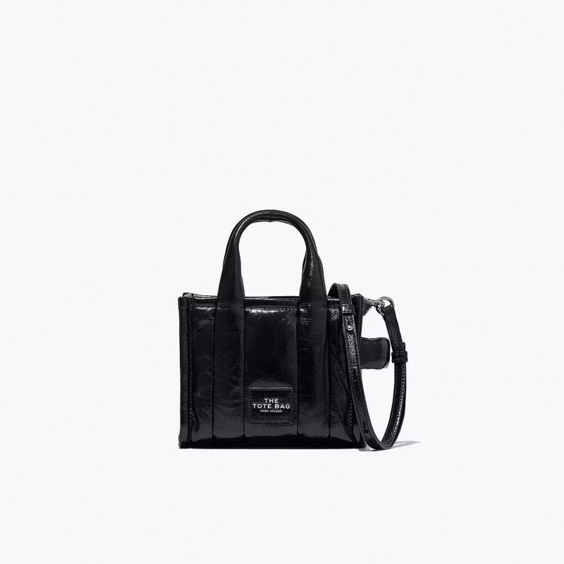 Сумка Marc Jacobs The Shiny Crinkle Mini Tote Bag Black