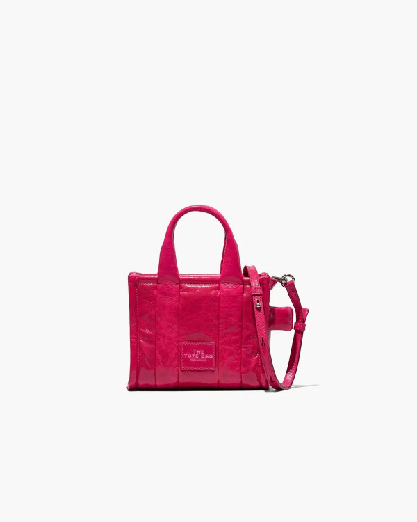 Сумка Marc Jacobs The Shiny Crinkle Mini Tote Bag Magenta