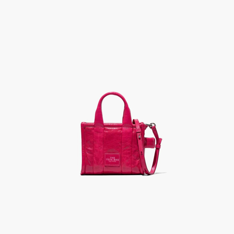 Сумка Marc Jacobs The Shiny Crinkle Mini Tote Bag Magenta