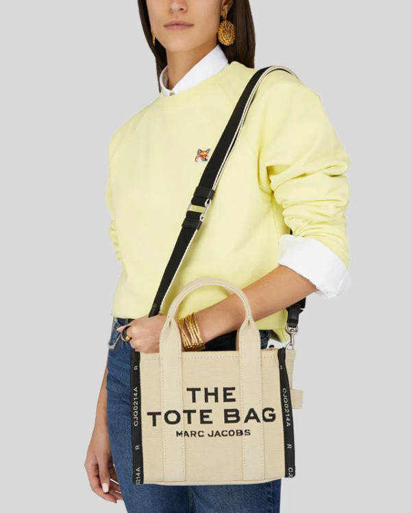 Сумка Marc Jacobs The Jacquard Small Tote Bag Warm Sand