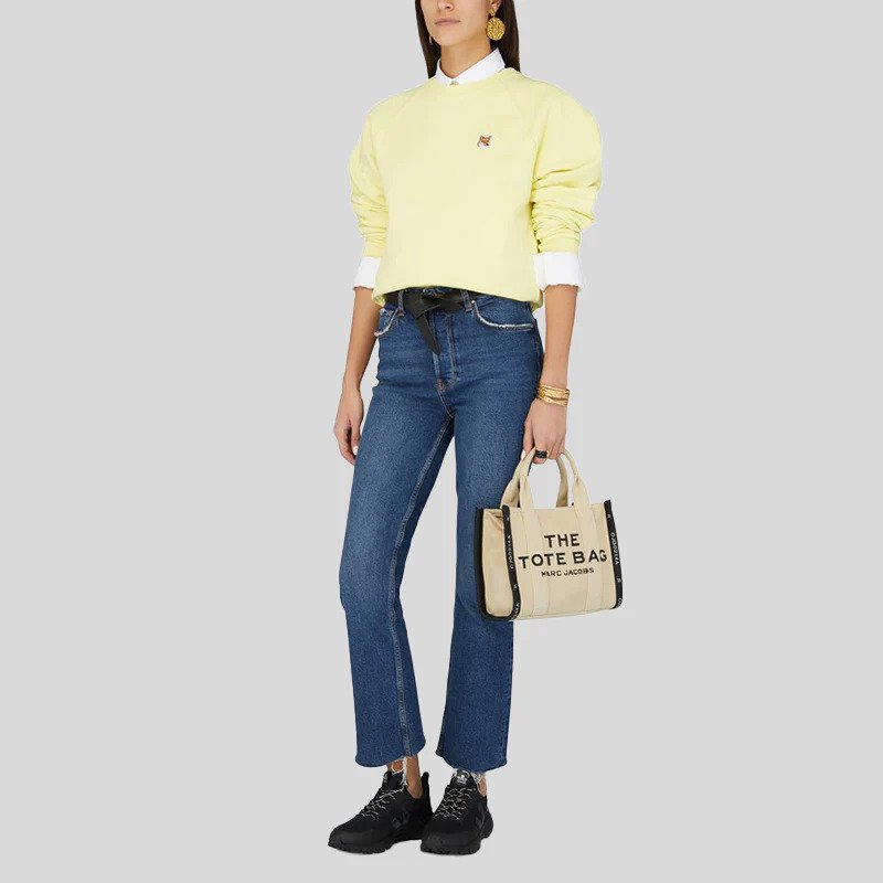 Жаккардова сумка Marc Jacobs The Jacquard Small Tote Bag Warm Sand