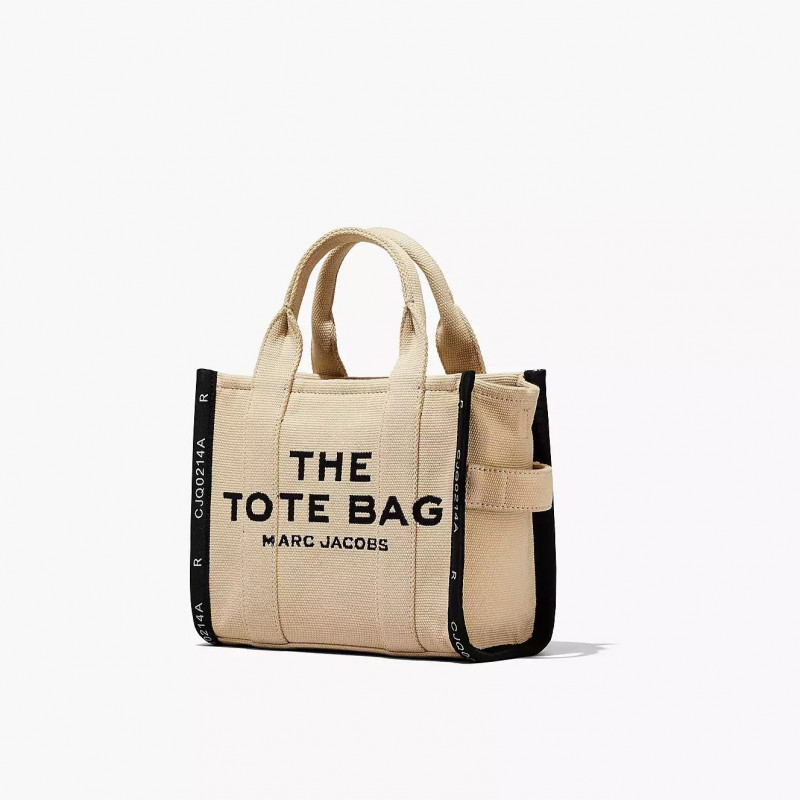 Жаккардова сумка Marc Jacobs The Jacquard Small Tote Bag Warm Sand