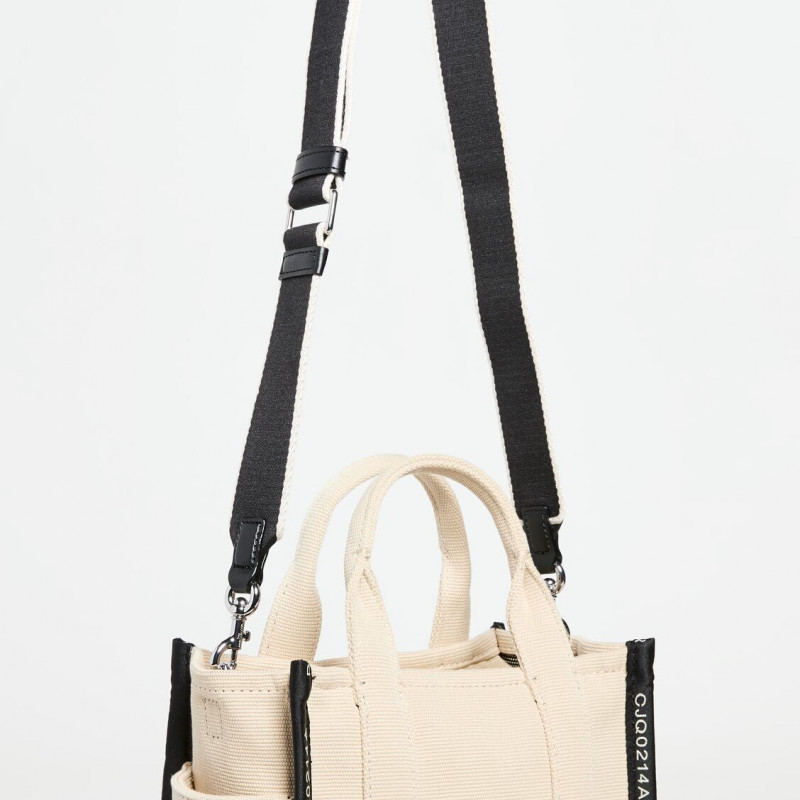 Жаккардова сумка Marc Jacobs The Jacquard Small Tote Bag Warm Sand