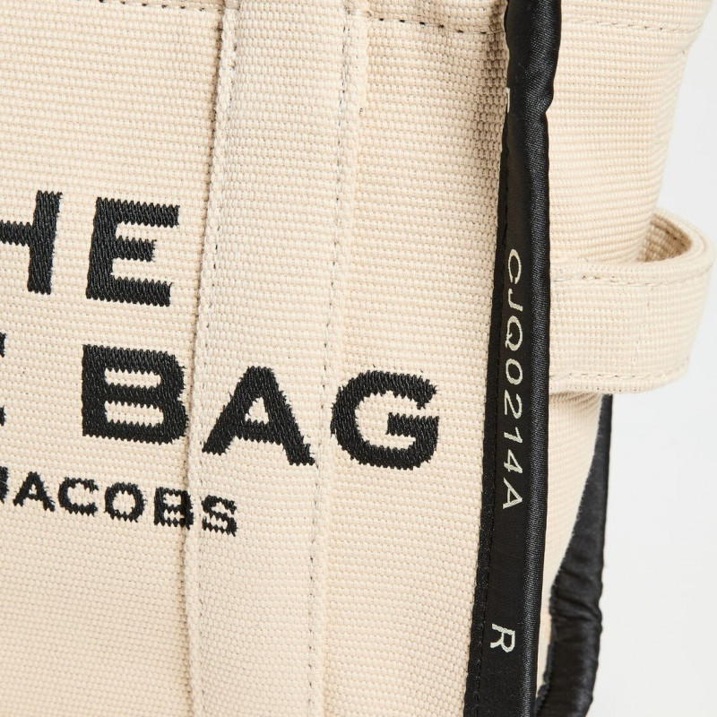 Жаккардова сумка Marc Jacobs The Jacquard Small Tote Bag Warm Sand