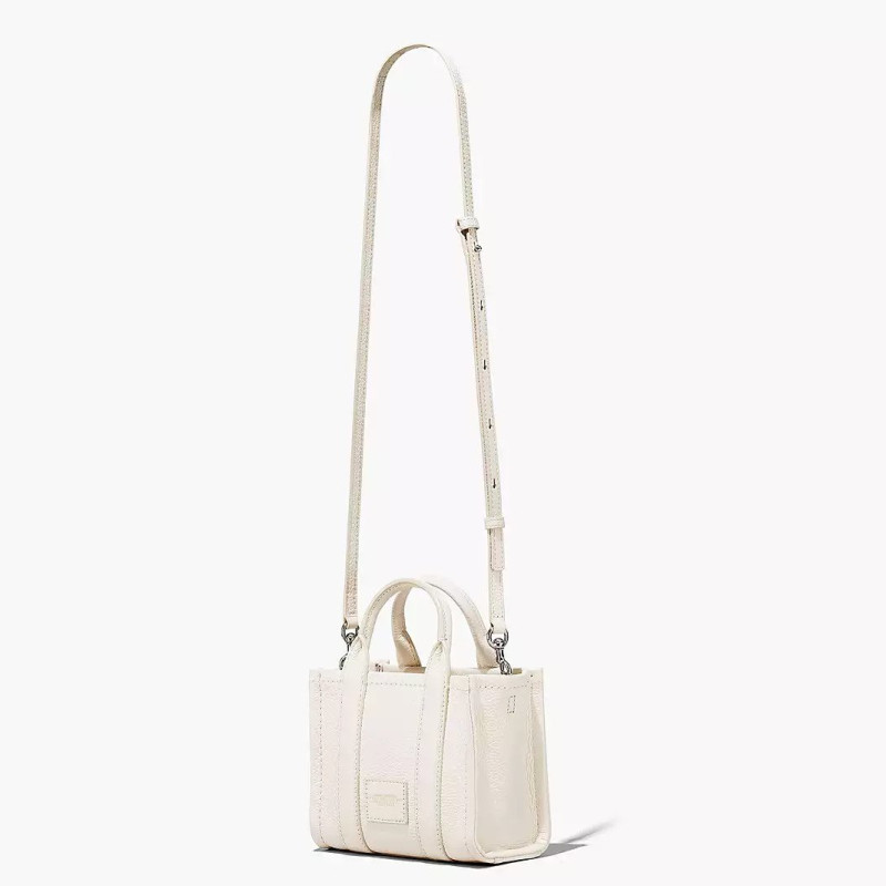  Сумка Marc Jacobs The Leather Mini Tote Bag Cotton/Silver